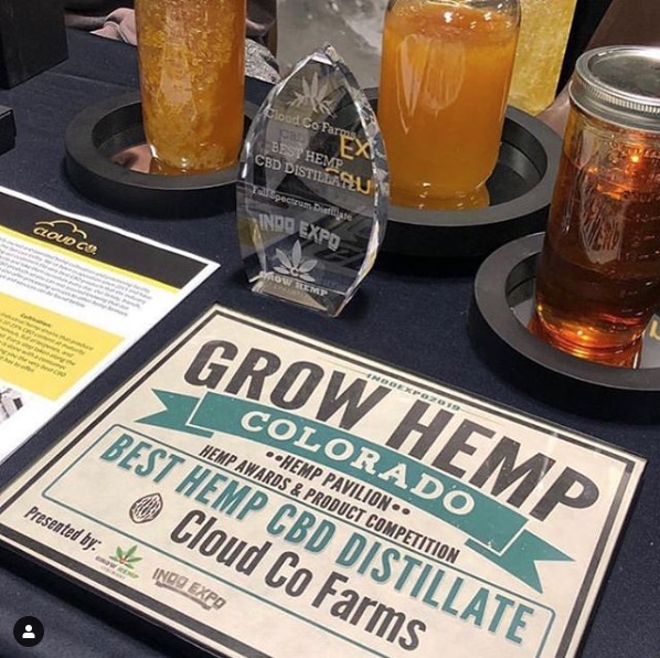 Cloud Co Farms Wins Best Hemp CBD Distillate!